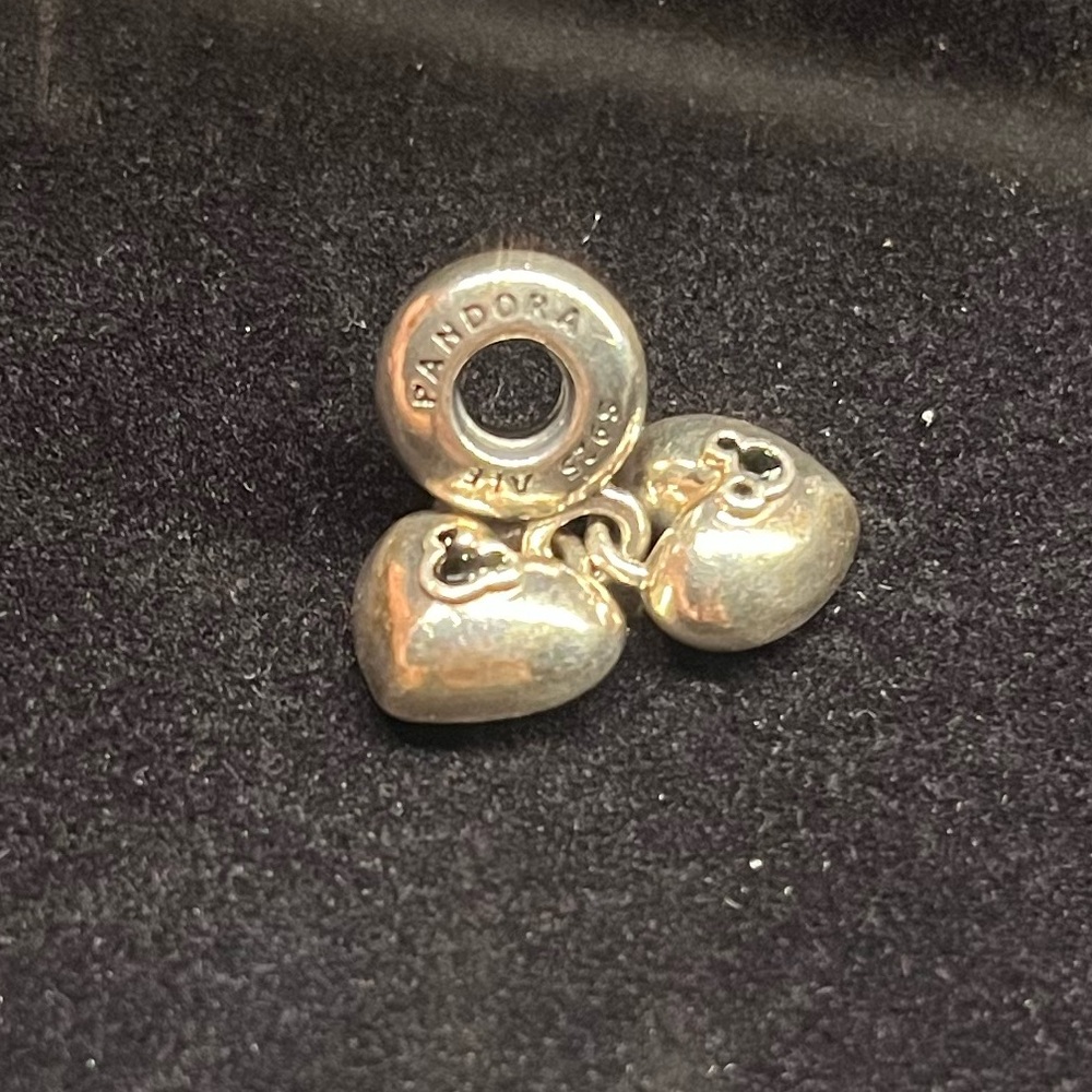 Pandora Silver Heart Charm Bracelet